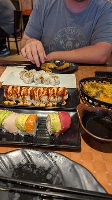 Rainbow roll, hot lips