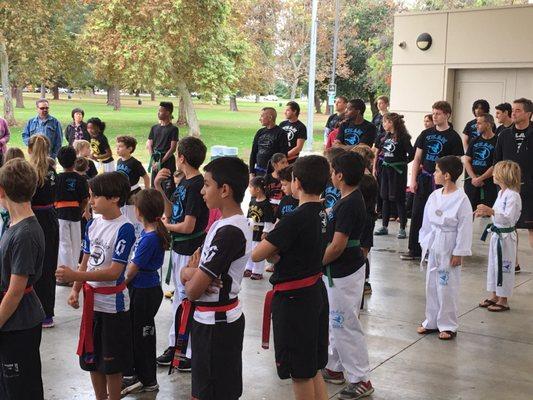 Belt Testing at the park