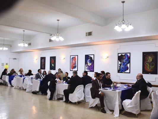The main venue hall, advance masonic temple