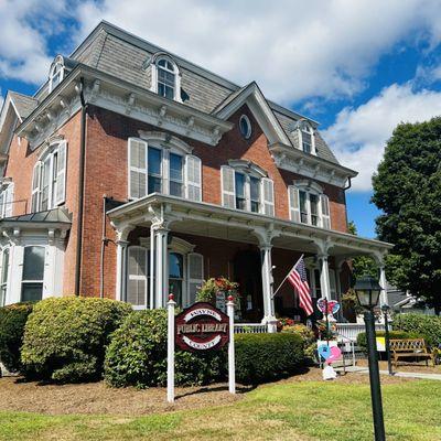exterior - such a cute library! they also sell used books