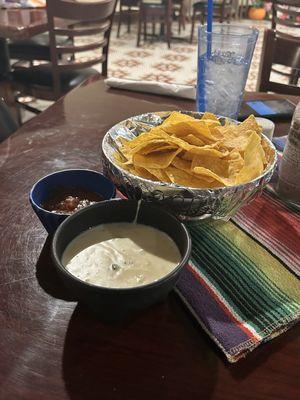 Chips and queso
