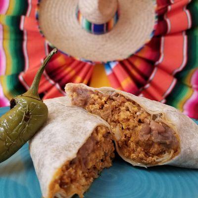 Soy Chorizo and Egg Breakfast Burrito