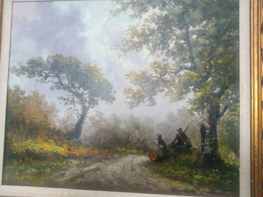 Italian painting from the last century for sale.