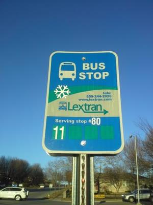 Lextran Bus Stop 80