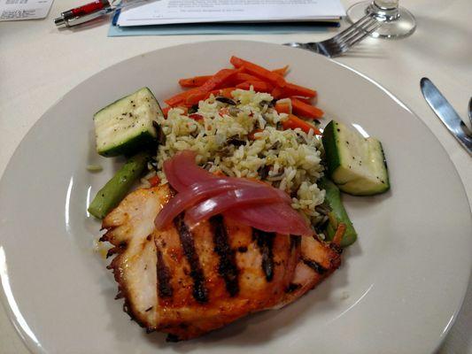 Our professional association meets her for our general meeting - food is good -  but they should use dark meat chicken