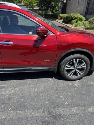 Mobile service while you wait in your vehicle fender repaint