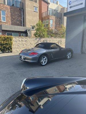 987.2 at Sleepers Speed Shop for regular maintenance. It's in good hands here!