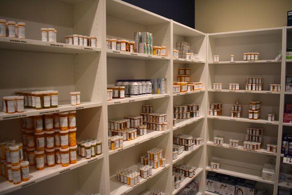 In-house pharmacy: meds starting at $5! Fast, easy, and convenient--get what you need right here at the clinic.
