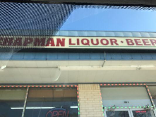 CHAPMAN CUT RATE LIQUOR