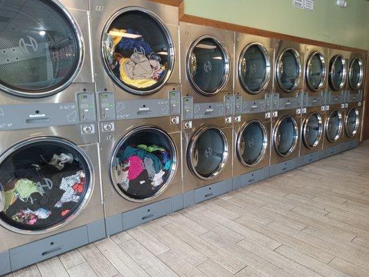 Big dryers for wash and fold