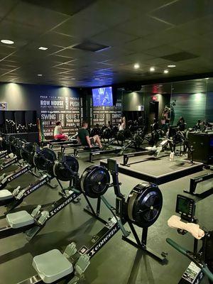 Getting ready for class.