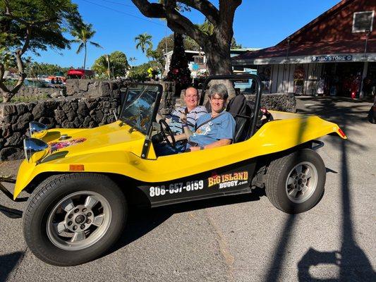 Two seater buggy we rented.