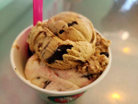 Iced latte da, coconut almond bliss, caramel chaos