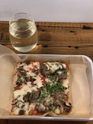 Crimini Mushroom & Sausage Pizza