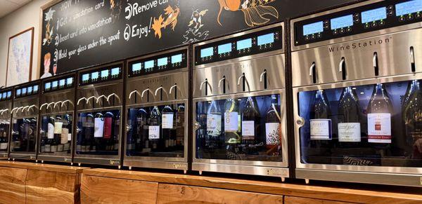 28 wines on our Winestations by the ounce, two ounce or five ounce options!