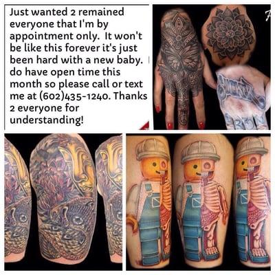 Call now for your next tattoo with Tabitha (602)435-1240