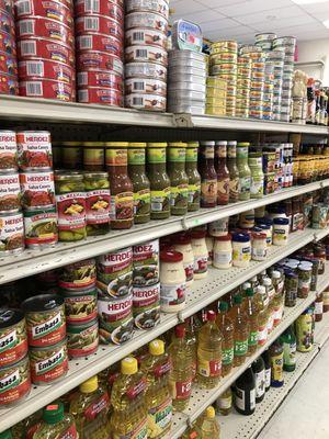 Oils, mayo, mole, salsas and jalapeños