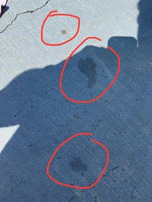 Oil leaks less than 1 hour after being delivered to customer.