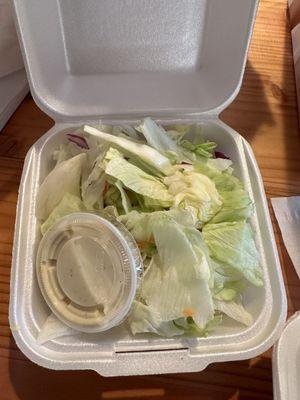Side salad that comes with some meals
