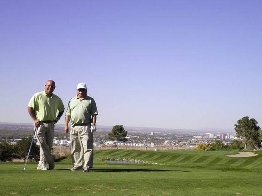 Thanks Patrick! It was great to share some golf. And no, we didn't plan the wardrobe. Just happened!!