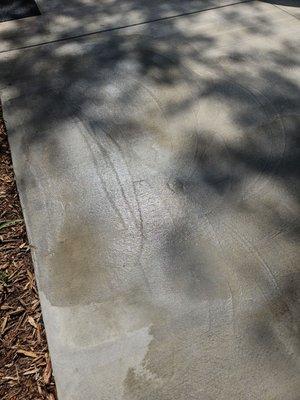 Concrete patio that I had this man do.