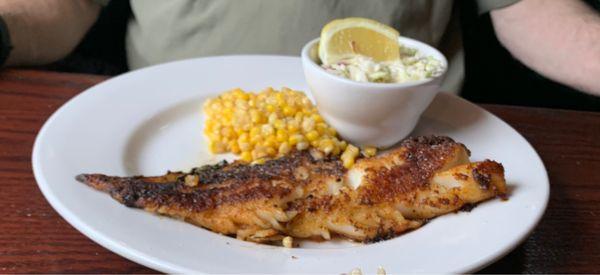 Blackened cod