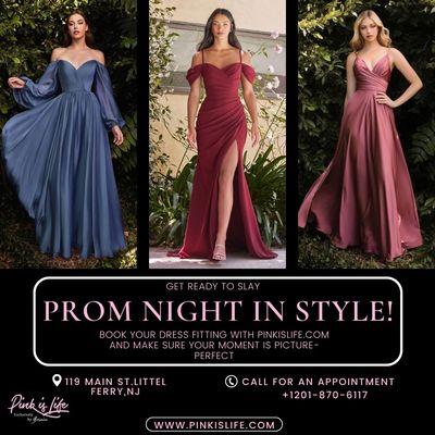 Prom dresses. Plus sizes available.