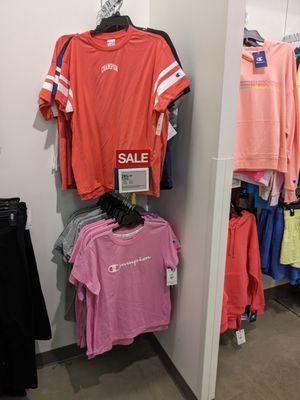 Sale on athletic t-shirts