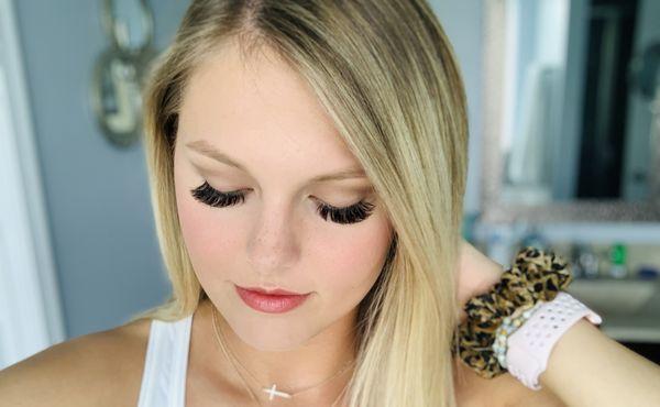 Eyelash extensions by Kammi