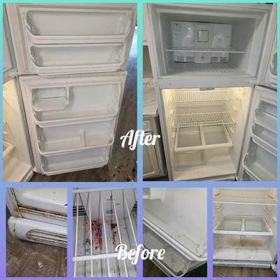 Deep Clean Refrigerator.