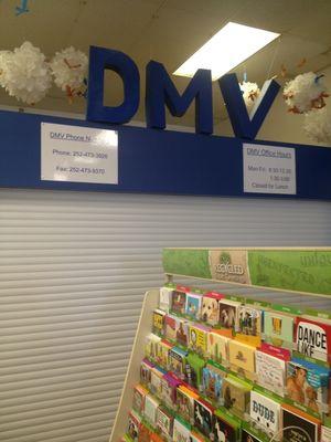 DMV is in the pharmacy.