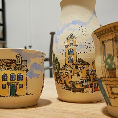 More of the collection from this unfinished set of pottery at our Alpharetta Pottery Studio