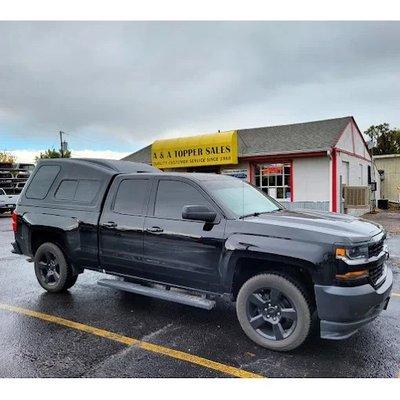 black silverado high rise truck topper lakewood