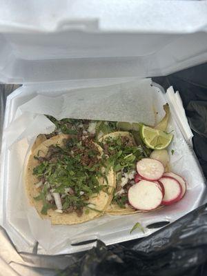 Carne asada tacos