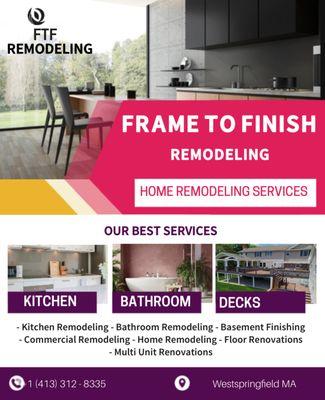 Frame To Finish Remodeling