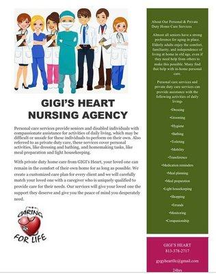 Gigi’s Heart Nursing Agency