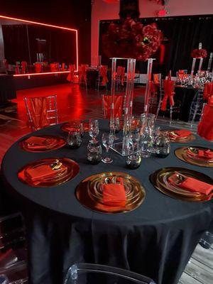 Elegant dinner set up!