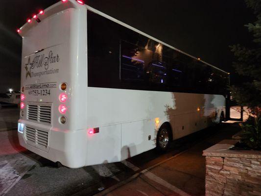 our wedding party bus