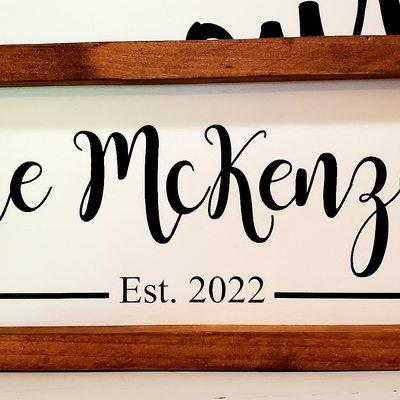We make handcrafted custom signs.