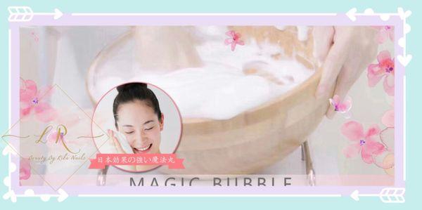 Magic bubble face cleaning