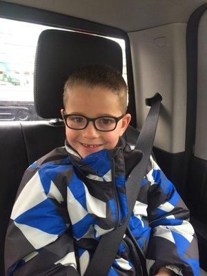 Colten's new hair cut! Looking sharp