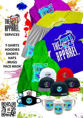 We specialize in Direct to garment (DTG) printing & Sublimation. DM us @ThePrintApparel on Instagram and let's print!