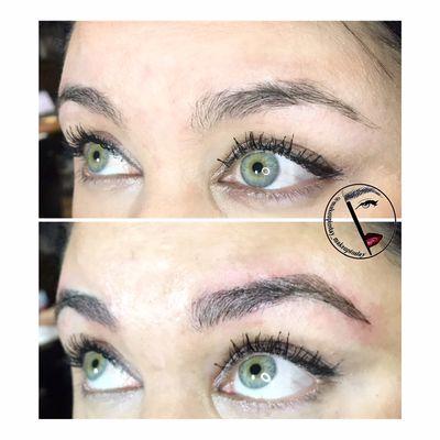 Small arch added with microblading