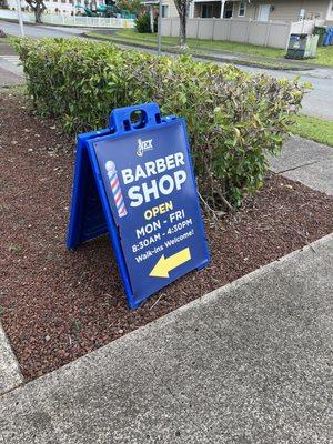 The sign shouldn't be there anymore if they are no longer Mon-Fri. They are only open Monday, Tuesday, and Friday