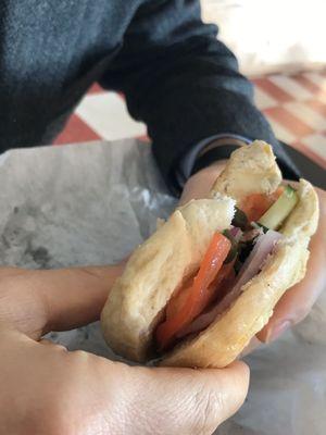 Nova Lox! Smoked salmon, cream cheese, capers... on the asiago bagel!