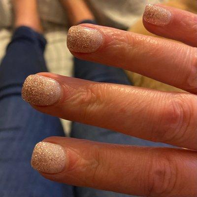 Ombré nails using dip