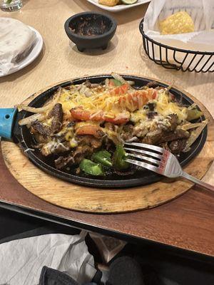 Steak fajitas