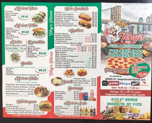 Tony's Pizza