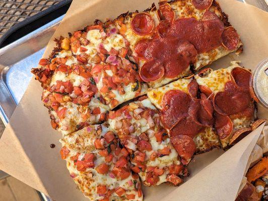 Half Bruschetta and Half Double Roni | Instagram: @telephonesmoothie