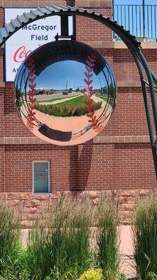 "Eye On The Ball" sculpture by Price "Ted" Davis 07-01-2023